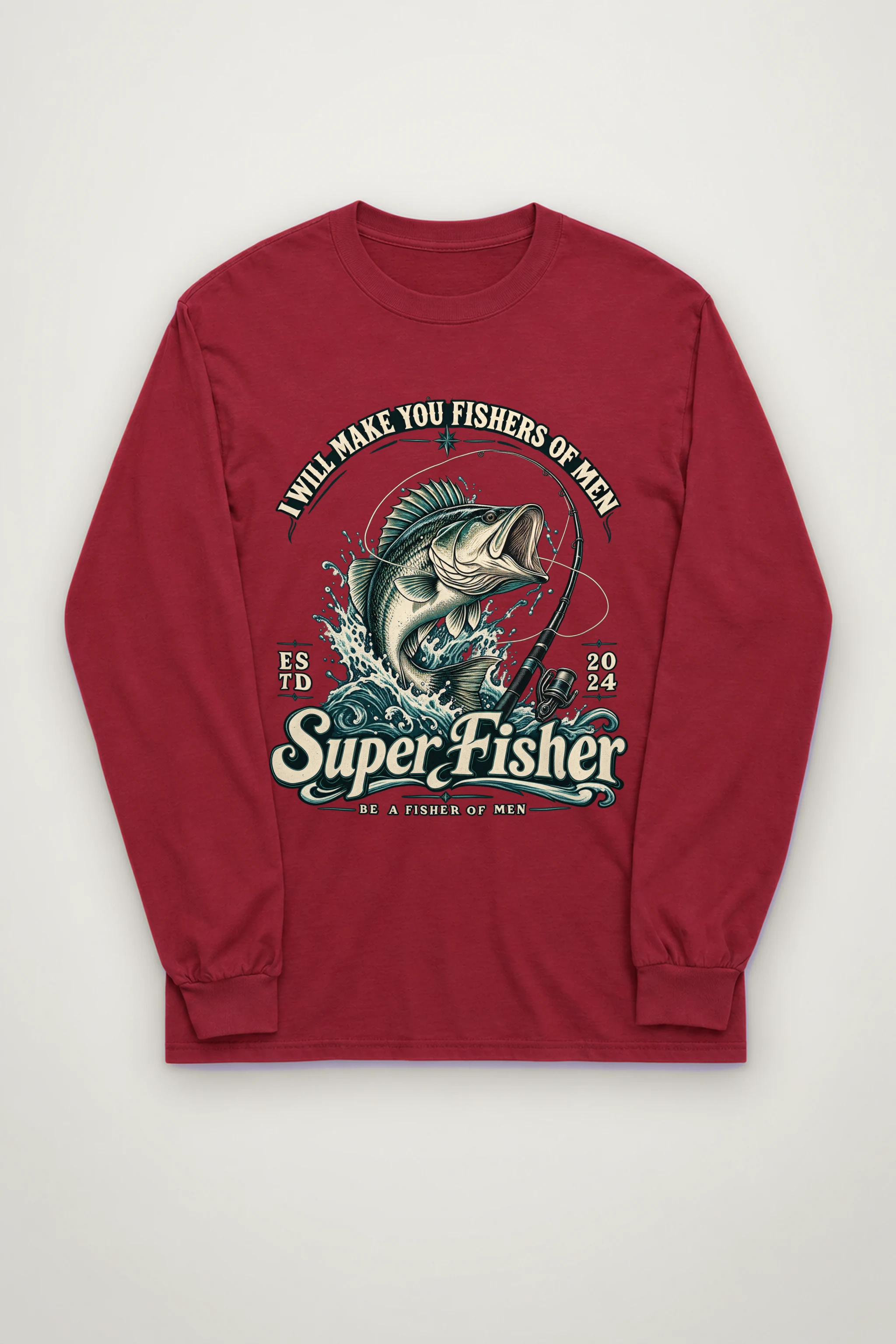 "Super Fisher" Unisex Longsleeve T-shirt