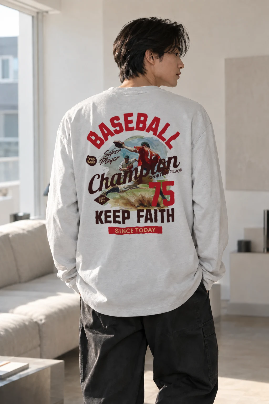 "Super Player 75" Unisex Longsleeve T-shirt | Gildan 2400