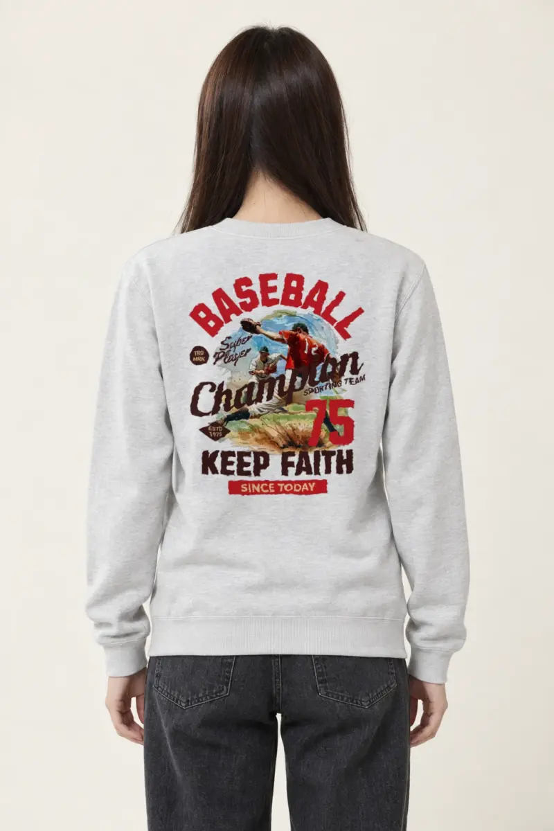 "Super Player Baseball" Heavy Blend Unisex Crewneck Sweatshirt