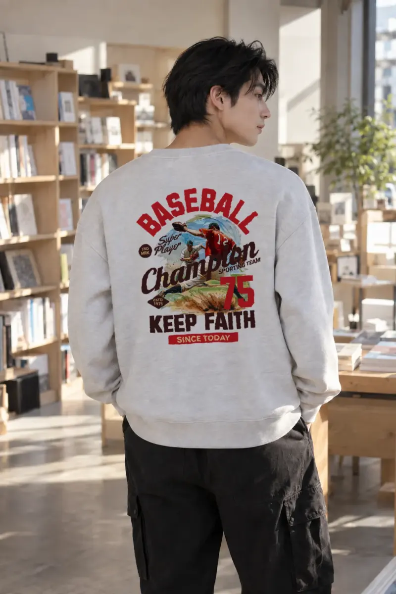 "Super Player Baseball" Heavy Blend Unisex Crewneck Sweatshirt | Gildan 18000