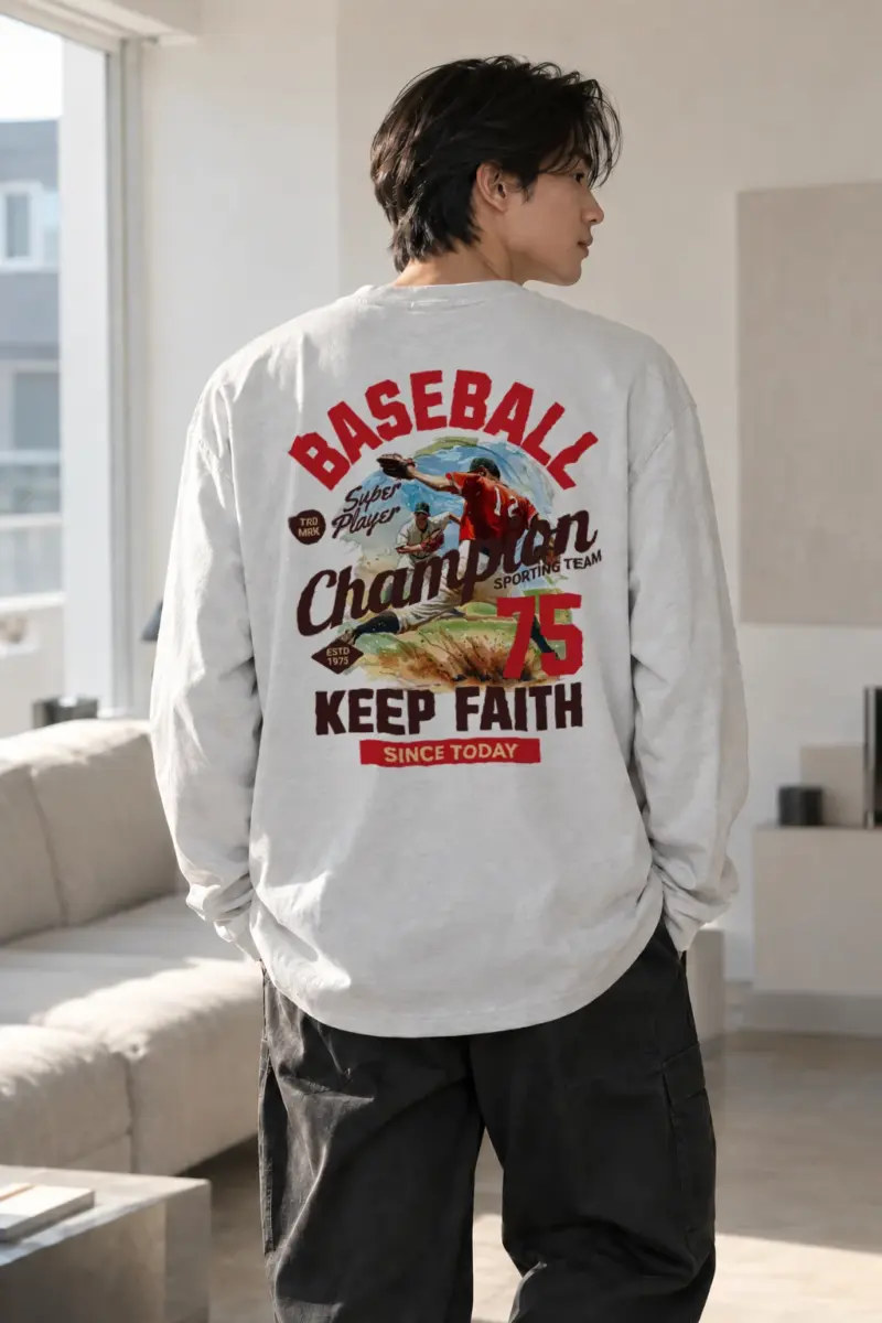 "Super Player Baseball" Unisex Longsleeve T-shirt | Gildan 2400