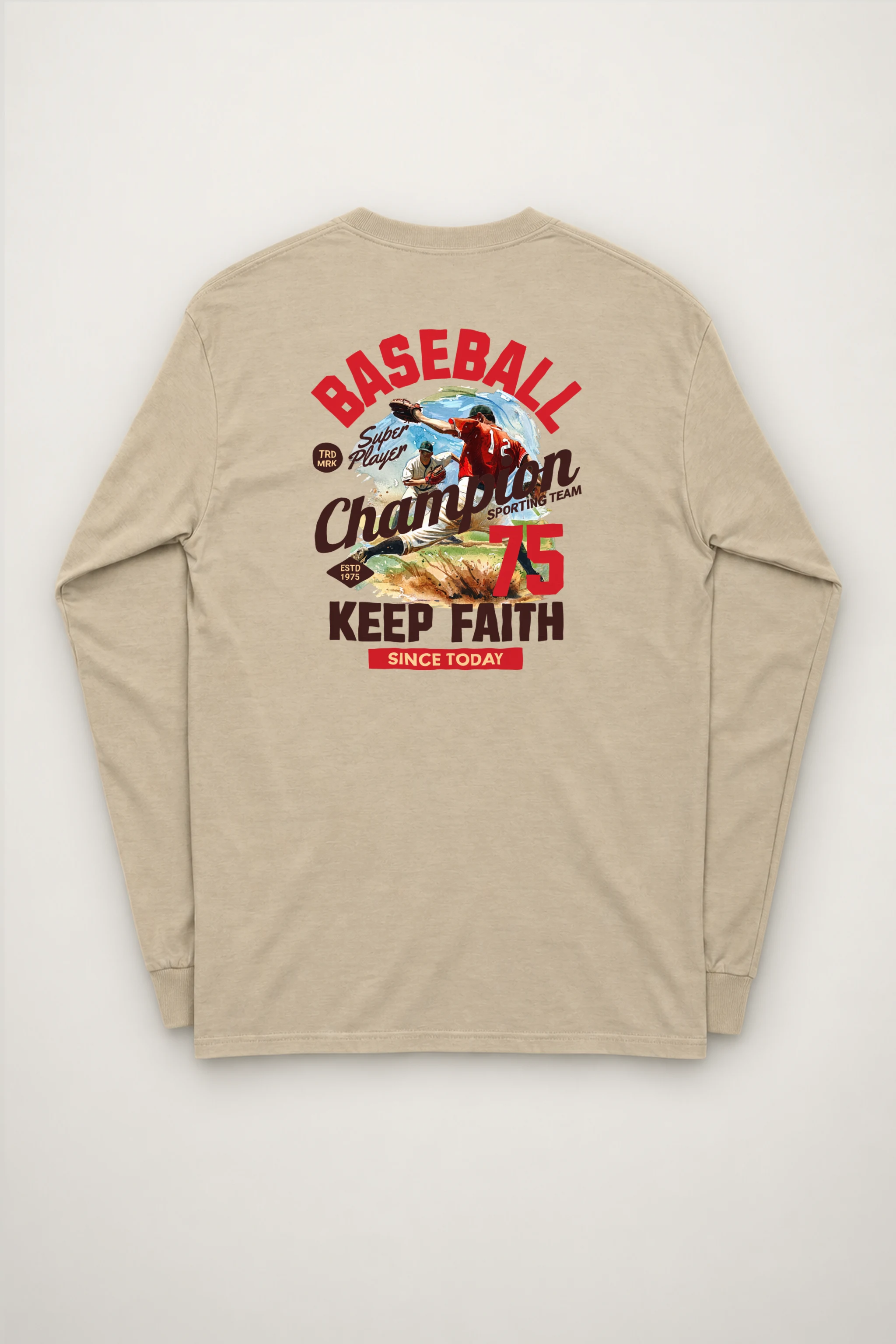"Super Player Baseball" Unisex Longsleeve T-shirt