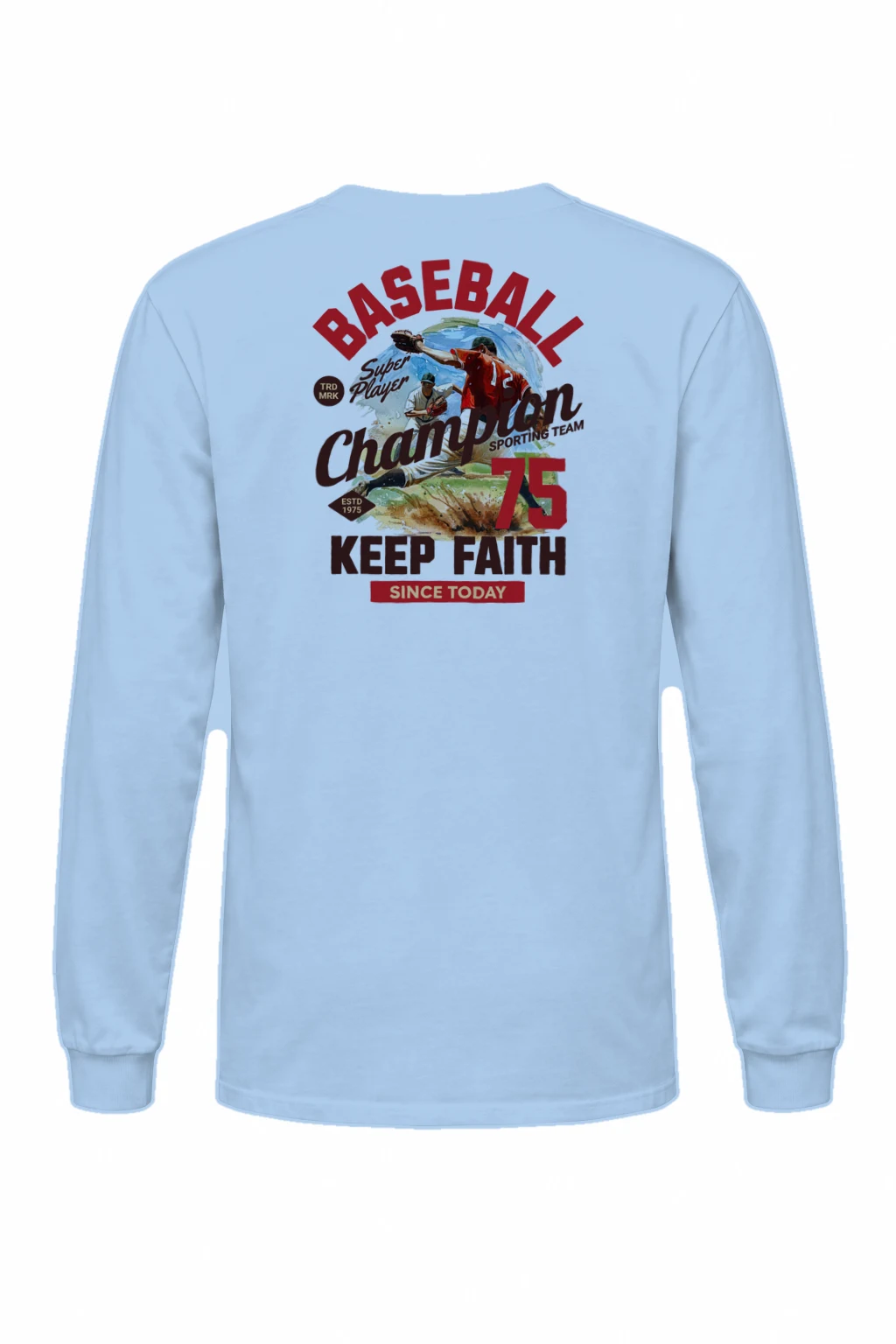 "Super Player Baseball" Unisex Longsleeve T-shirt | Gildan 2400