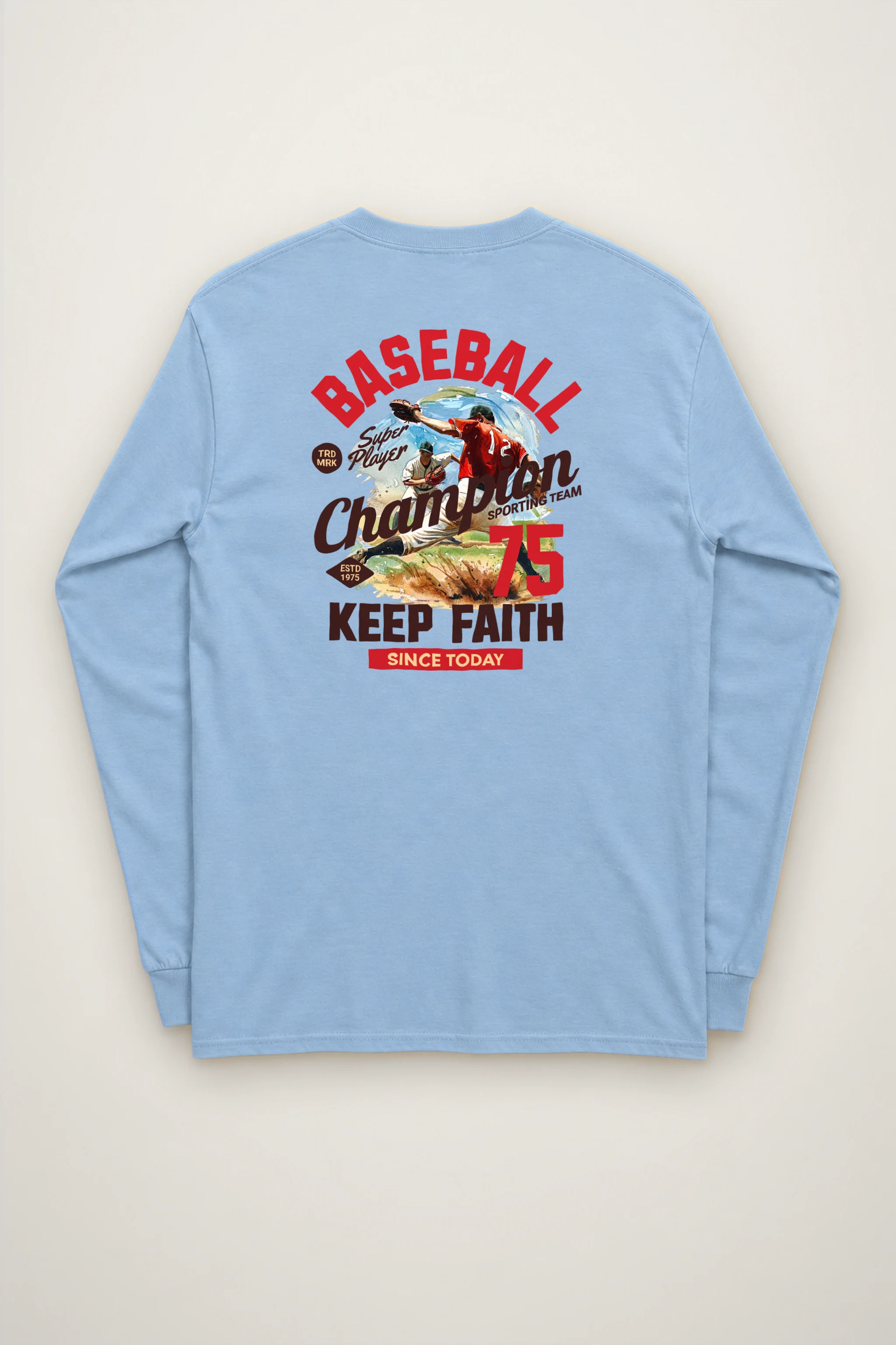 "Super Player Baseball" Unisex Longsleeve T-shirt