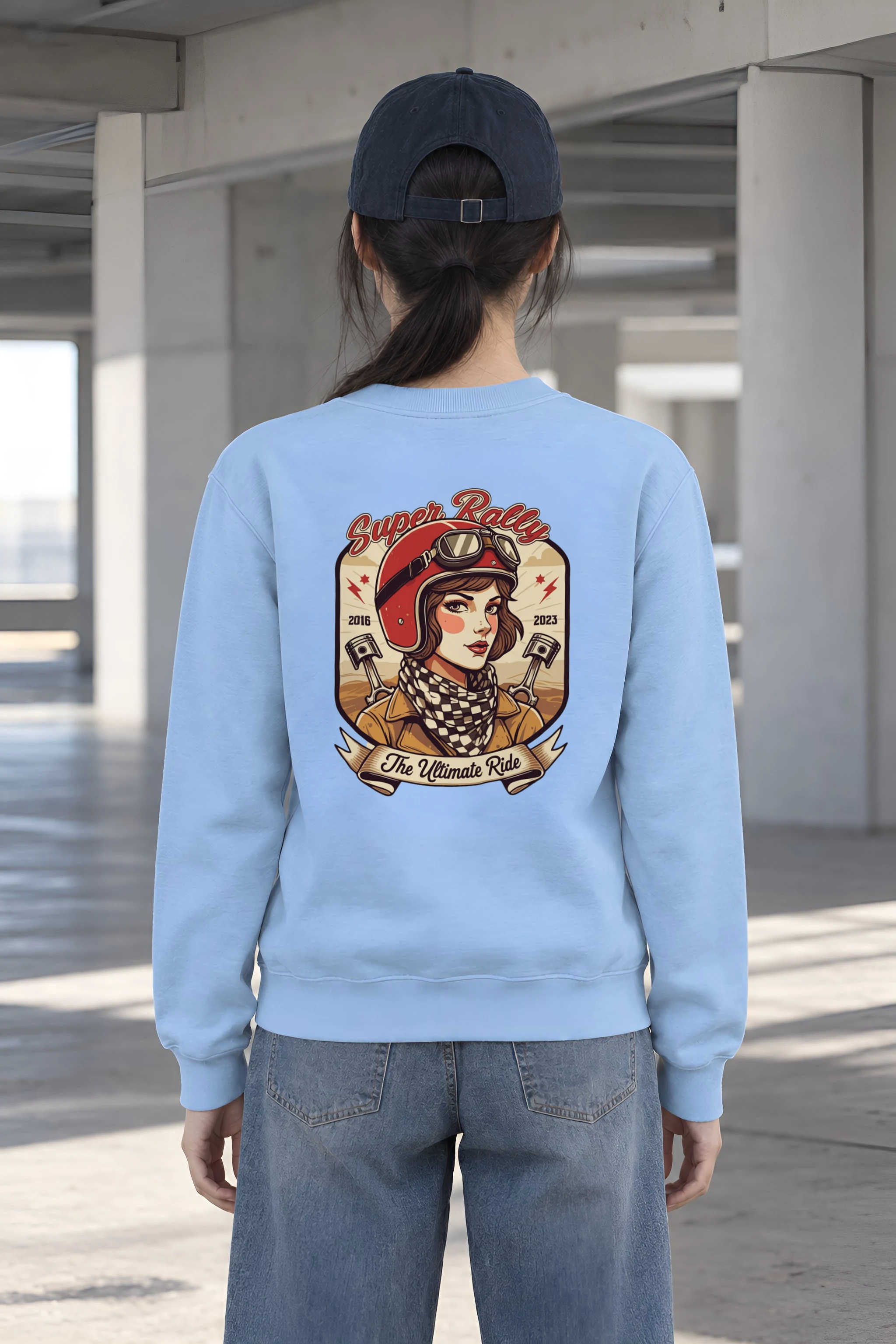 "Super Rally" Heavy Blend Unisex Crewneck Sweatshirt