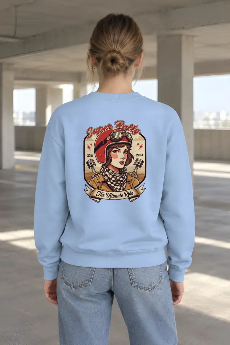 "Super Rally" Heavy Blend Unisex Crewneck Sweatshirt