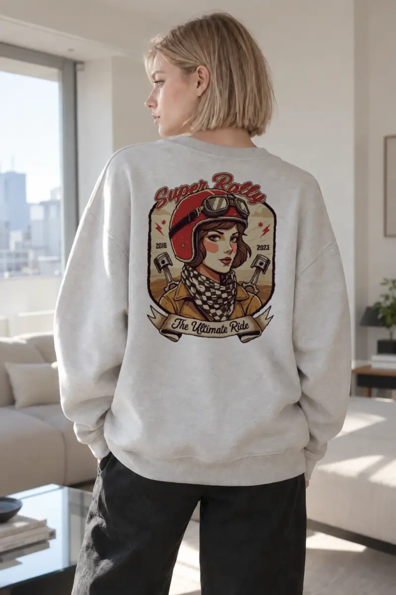 “Super Rally” Heavy Blend Unisex Crewneck Sweatshirt | Gildan 18000