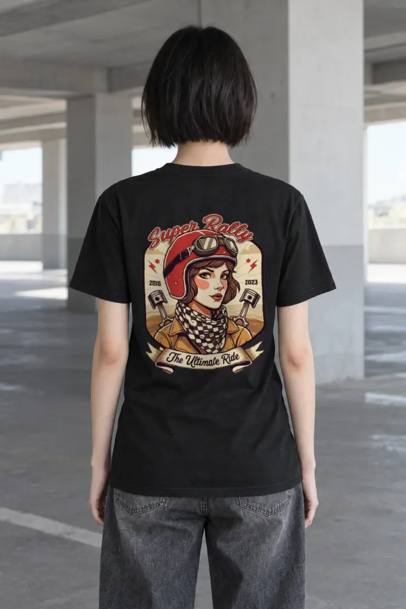 "Super Rally" Heavyweight Unisex Crewneck T-shirt