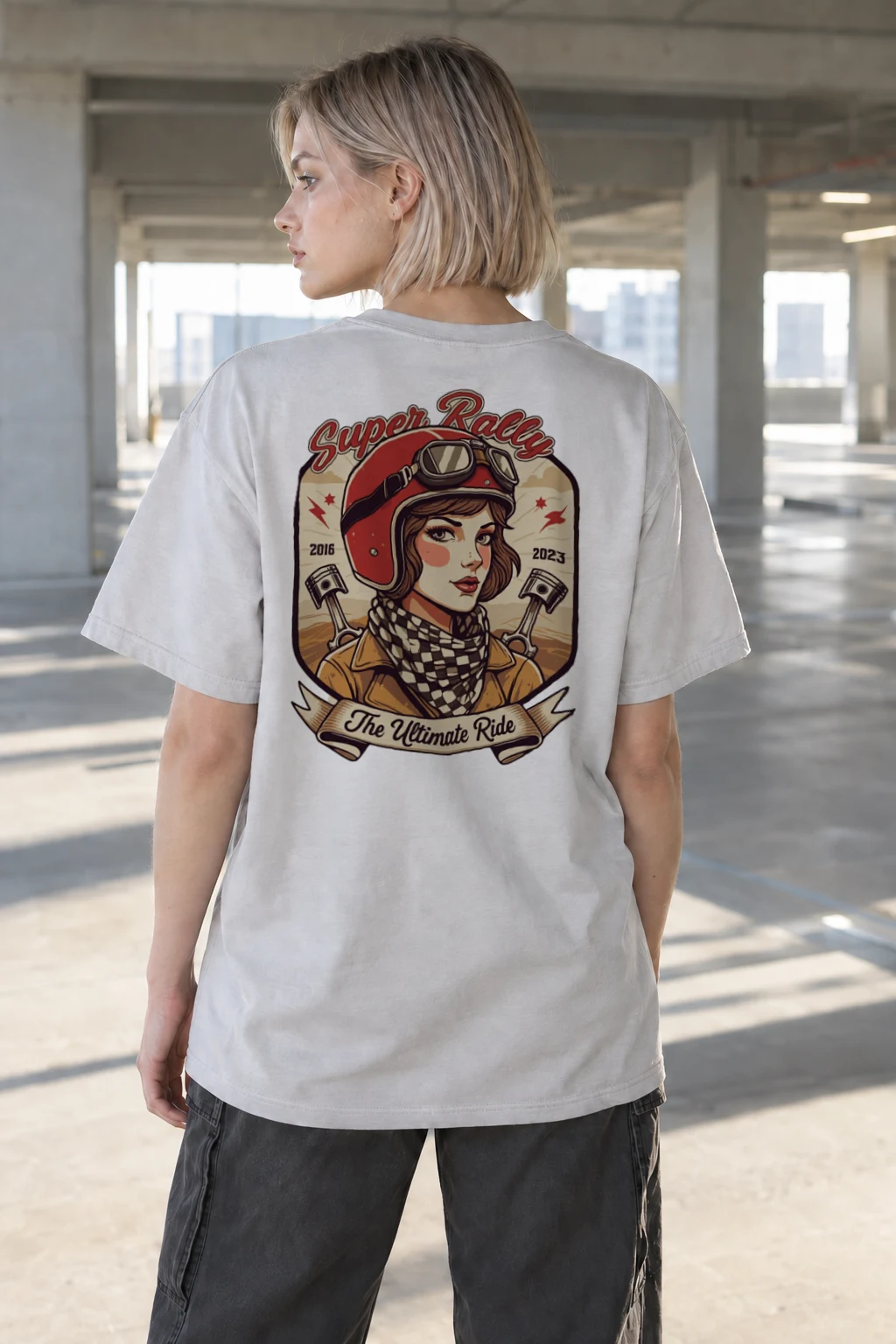 "Super Rally" Heavyweight Unisex Crewneck T-shirt | Gildan 5000