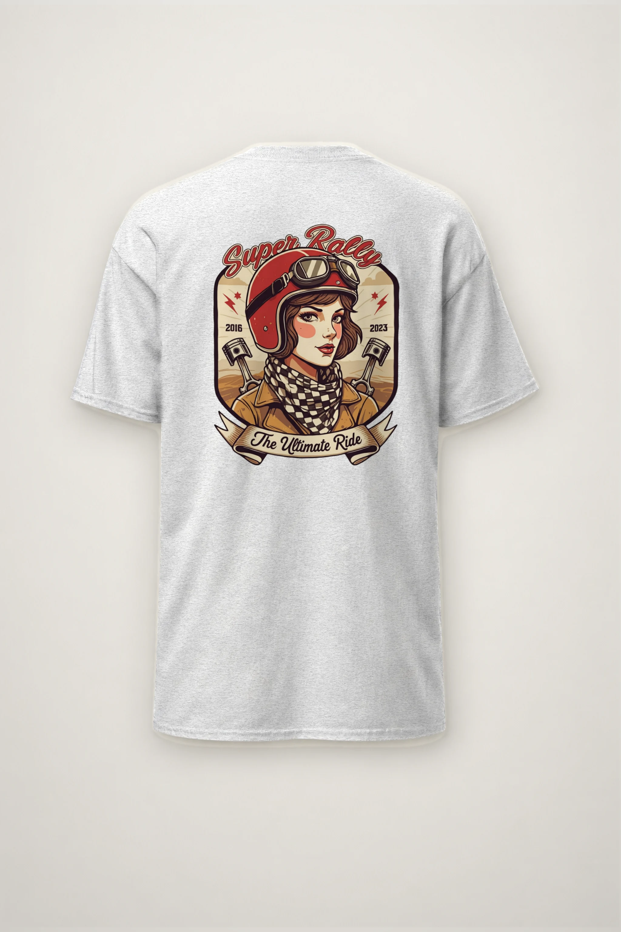"Super Rally" Heavyweight Unisex Crewneck T-shirt