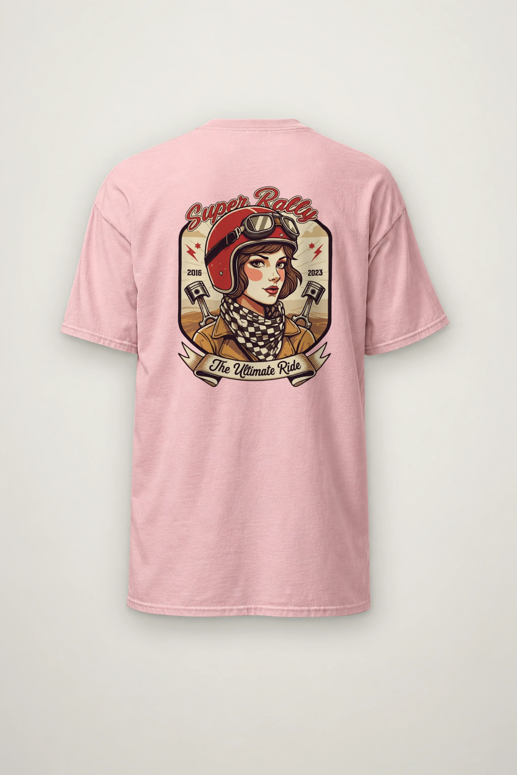 "Super Rally" Heavyweight Unisex Crewneck T-shirt