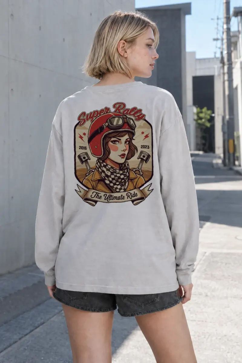 “Super Rally” Unisex Longsleeve T-shirt | Gildan 2400