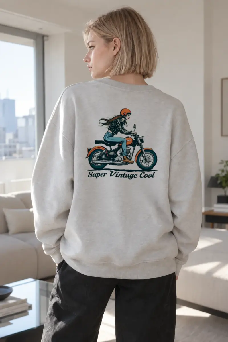 "Super Vintage Cool" Heavy Blend Unisex Crewneck Sweatshirt | Gildan 18000