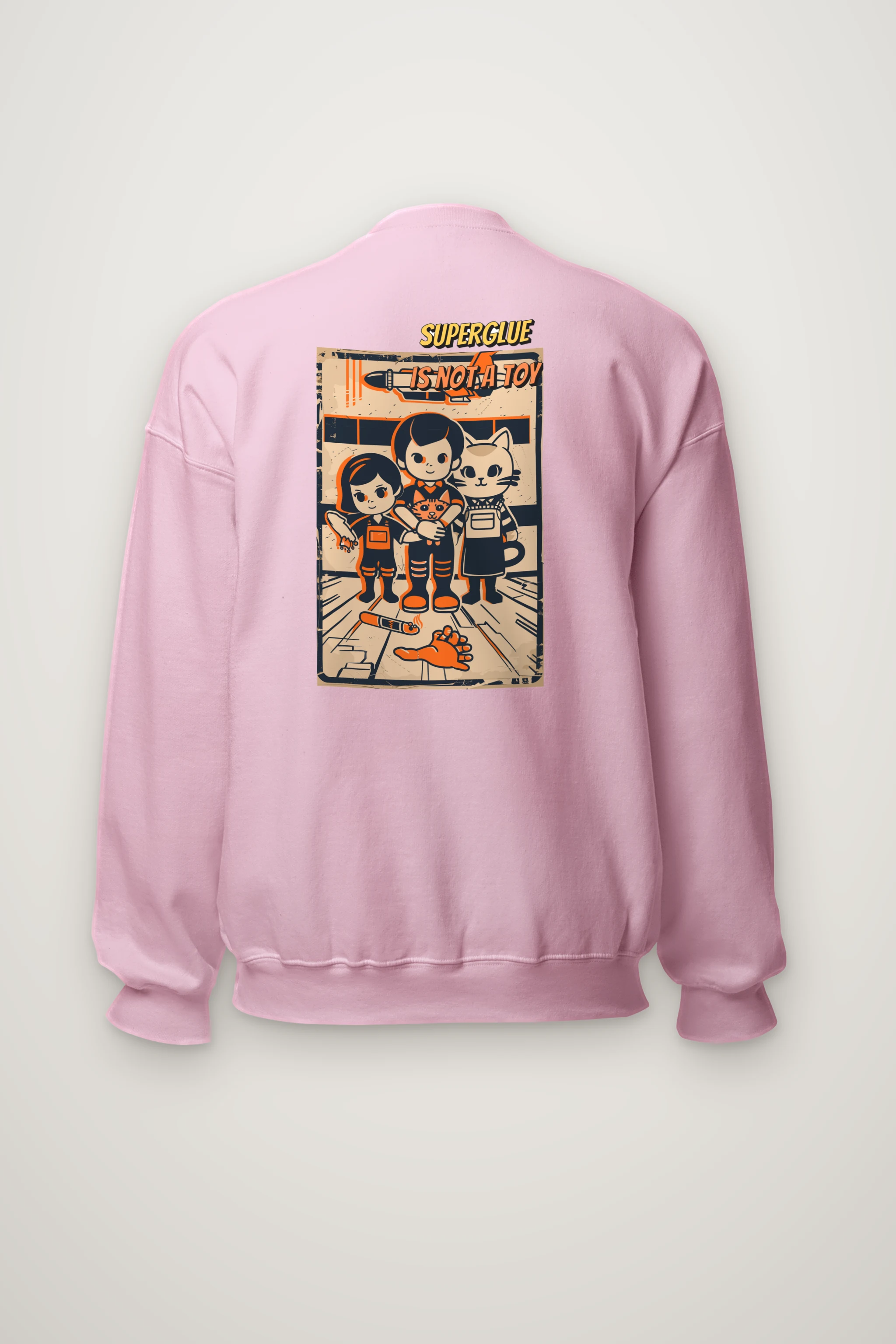 "Superglue Is Not A Toy" Heavy Blend Unisex Crewneck Sweatshirt