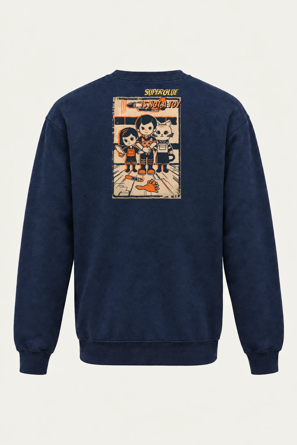 "Superglue Is Not A Toy" Heavy Blend Unisex Crewneck Sweatshirt | Gildan 18000
