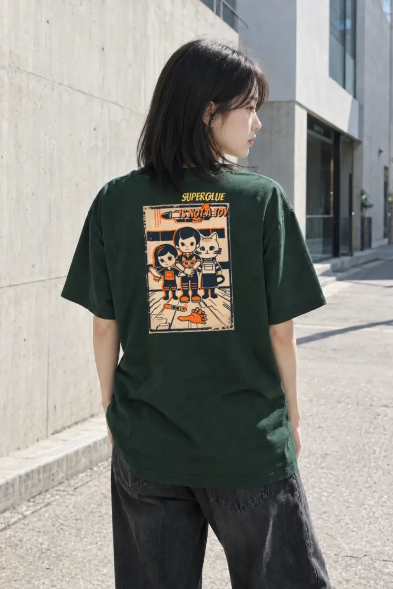 "Superglue Is Not a Toy" Heavyweight Unisex Crewneck T-shirt | Gildan 5000