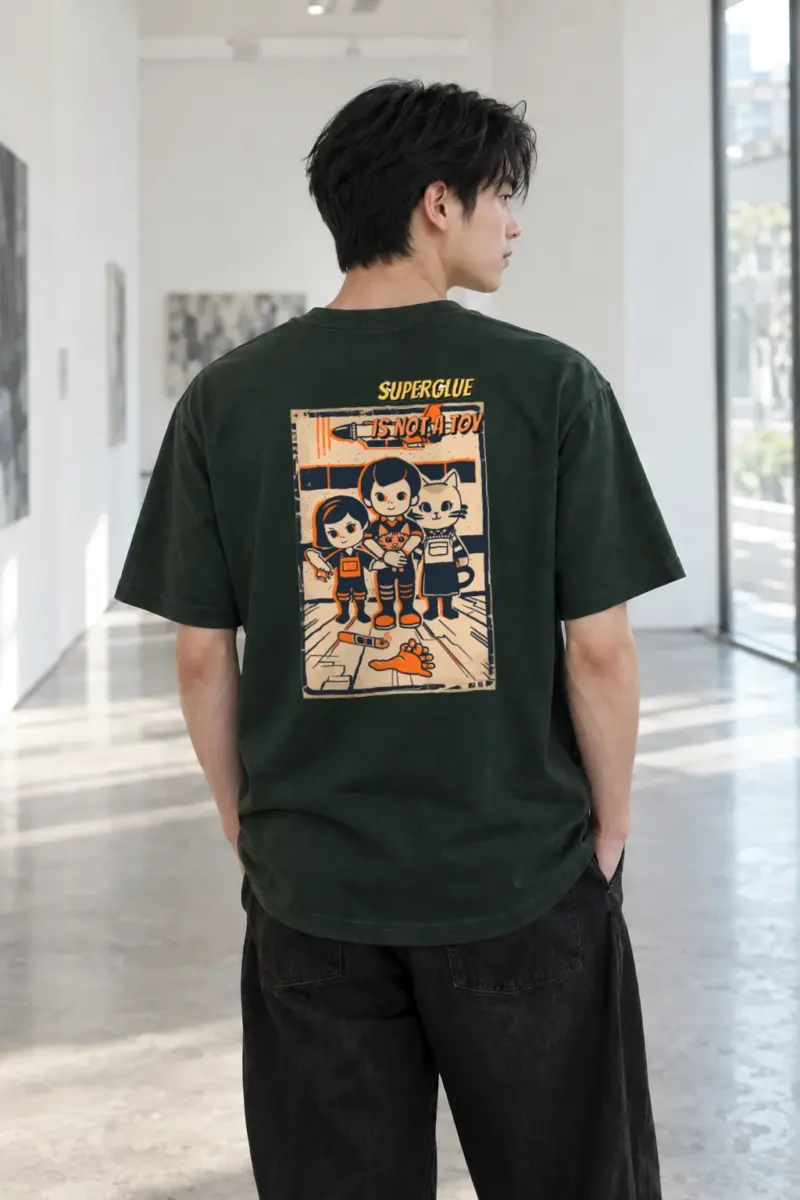 "Superglue Is Not a Toy" Heavyweight Unisex Crewneck T-shirt | Gildan 5000