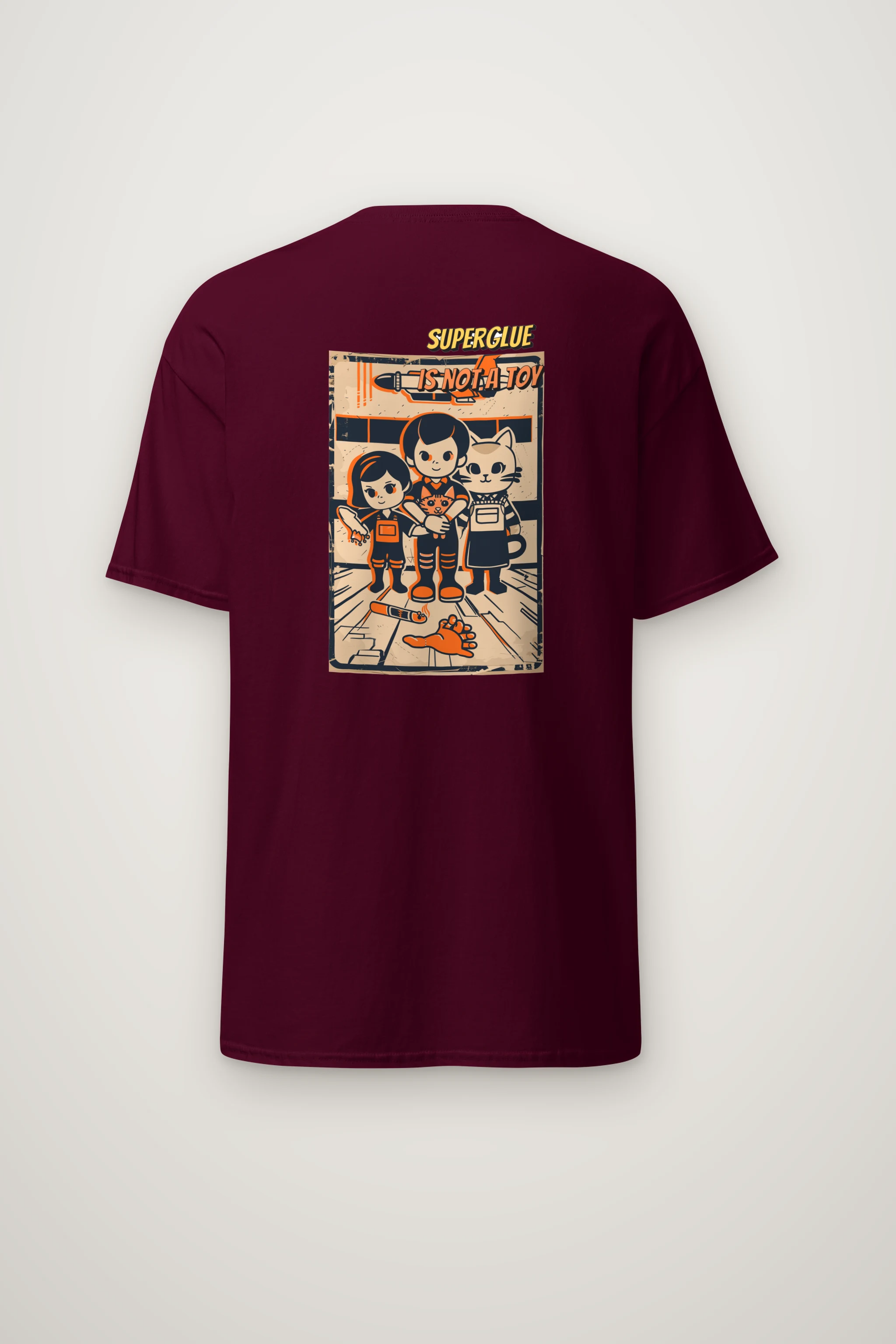 "Superglue Is Not a Toy" Heavyweight Unisex Crewneck T-shirt