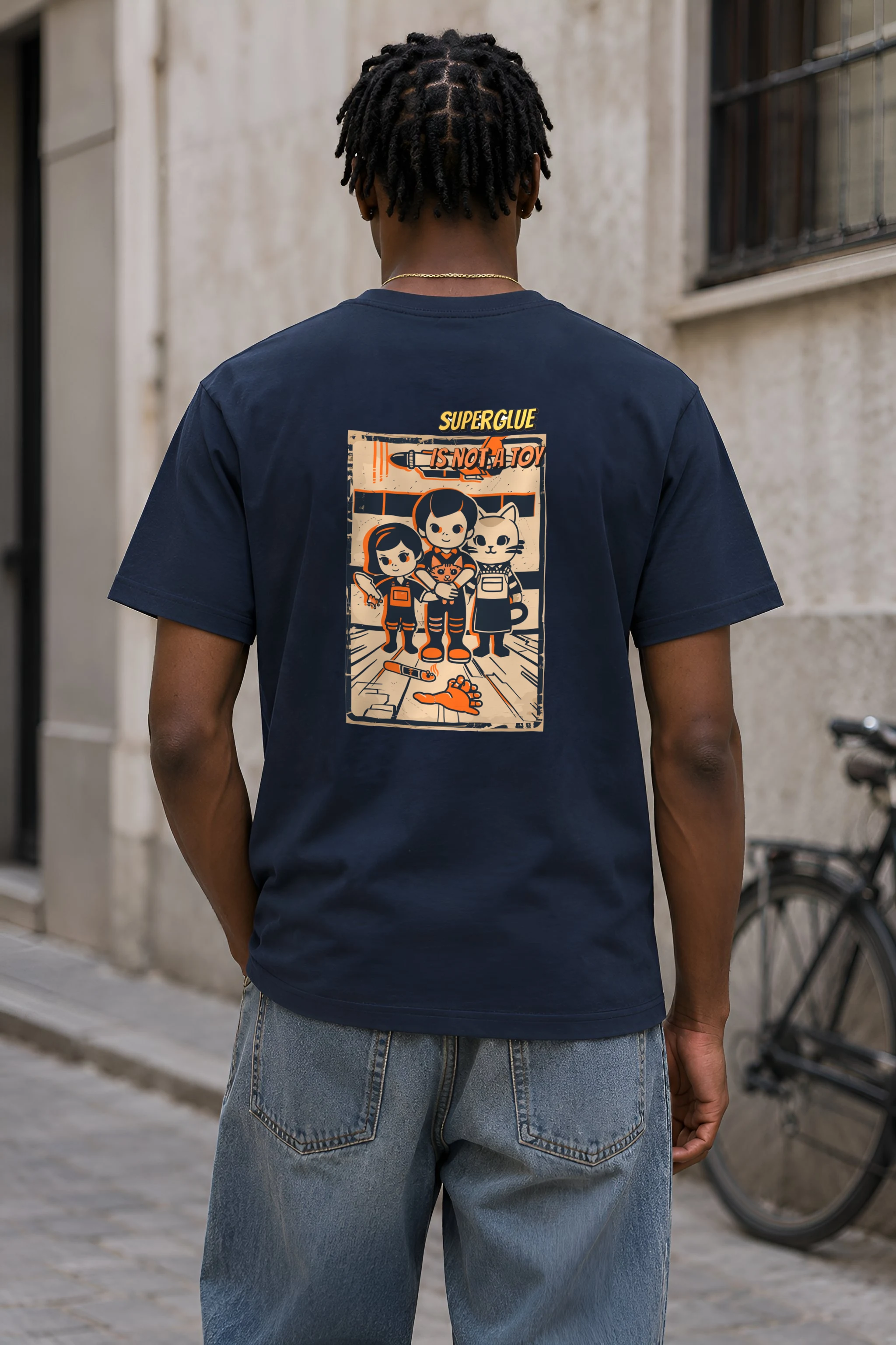 "Superglue Is Not a Toy" Heavyweight Unisex Crewneck T-shirt