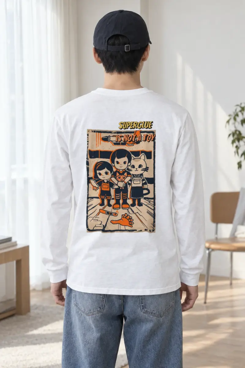 "Superglue Is Not A Toy" Unisex Longsleeve T-shirt