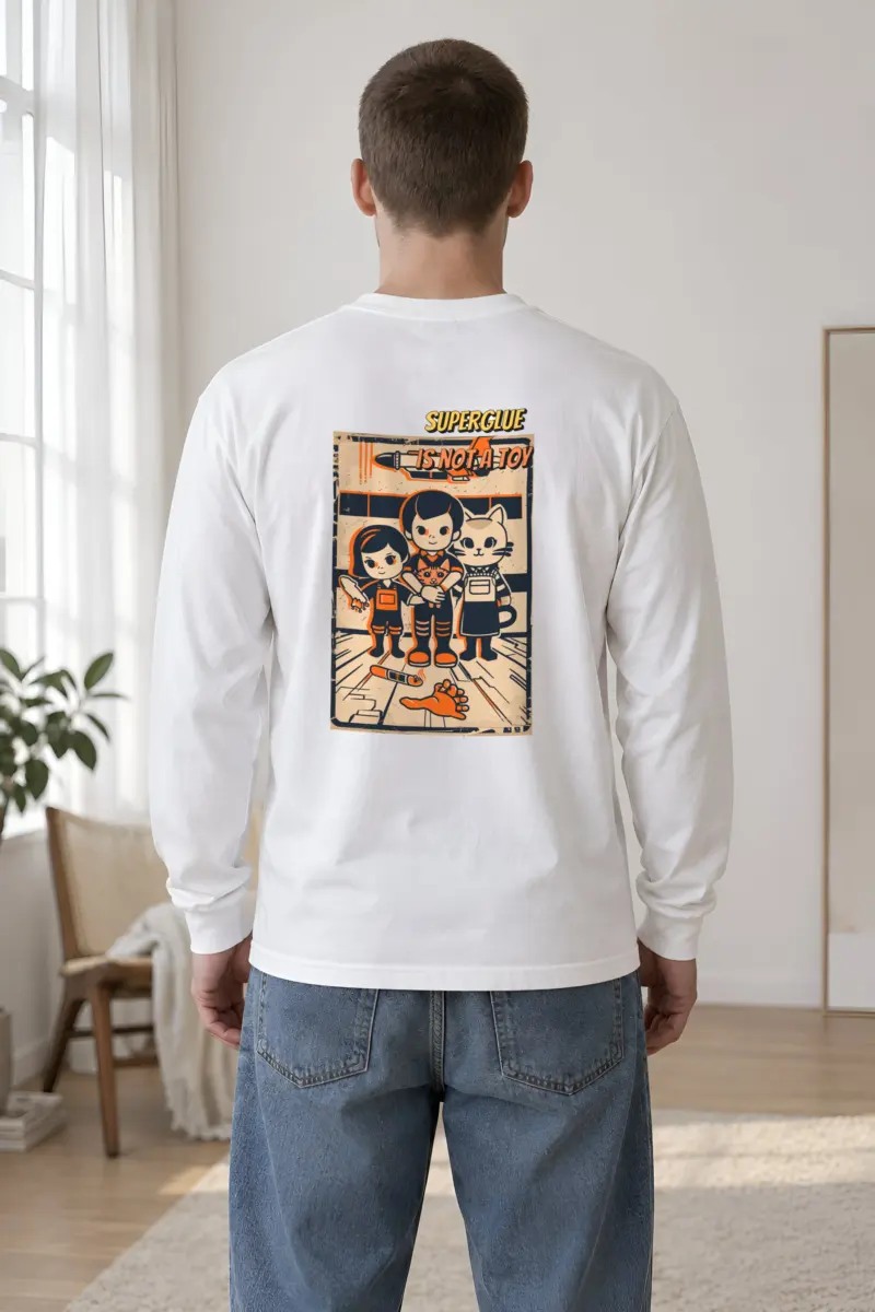 "Superglue Is Not A Toy" Unisex Longsleeve T-shirt