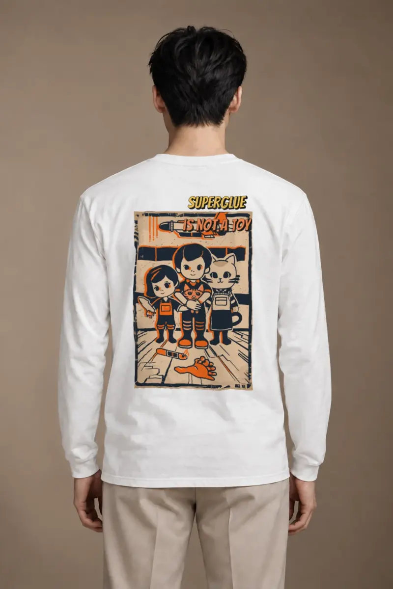 "Superglue Is Not A Toy" Unisex Longsleeve T-shirt | Gildan 2400
