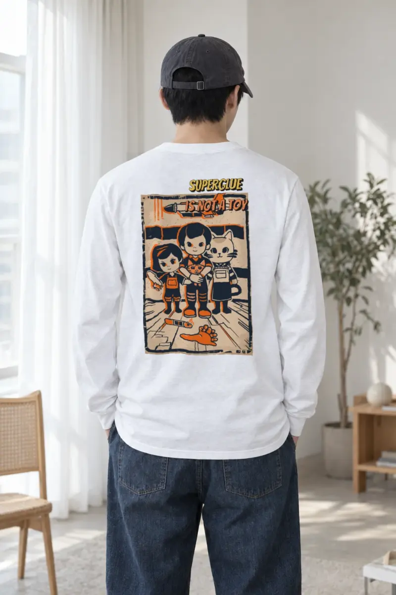 "Superglue Is Not A Toy" Unisex Longsleeve T-shirt | Gildan 2400