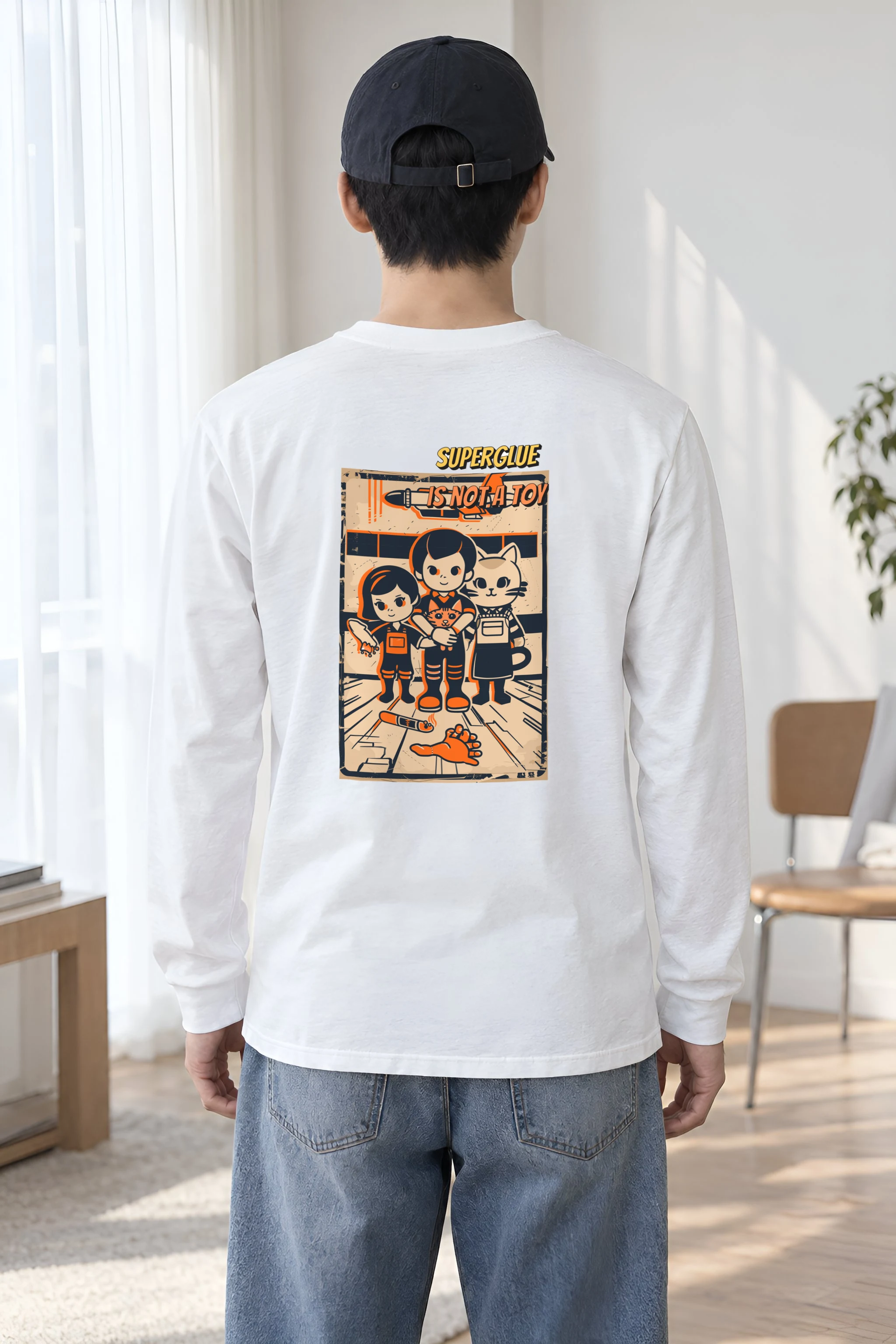 "Superglue Is Not A Toy" Unisex Longsleeve T-shirt