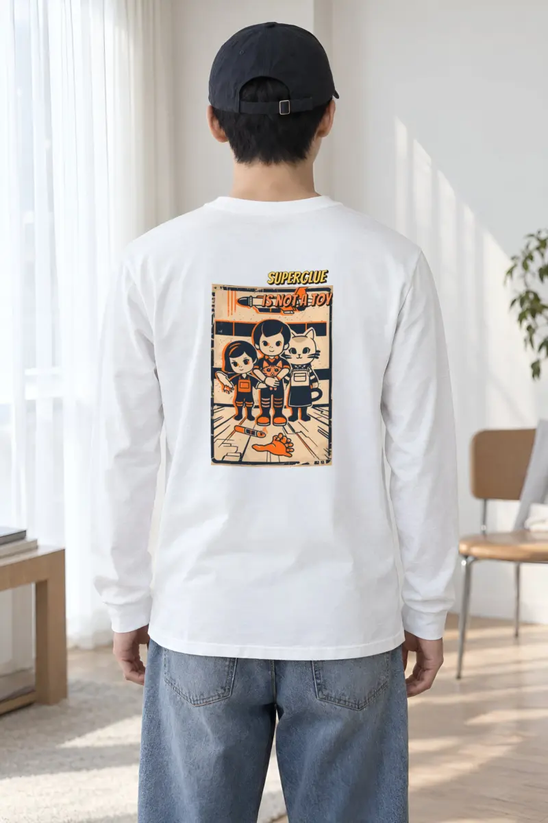 "Superglue Is Not A Toy" Unisex Longsleeve T-shirt