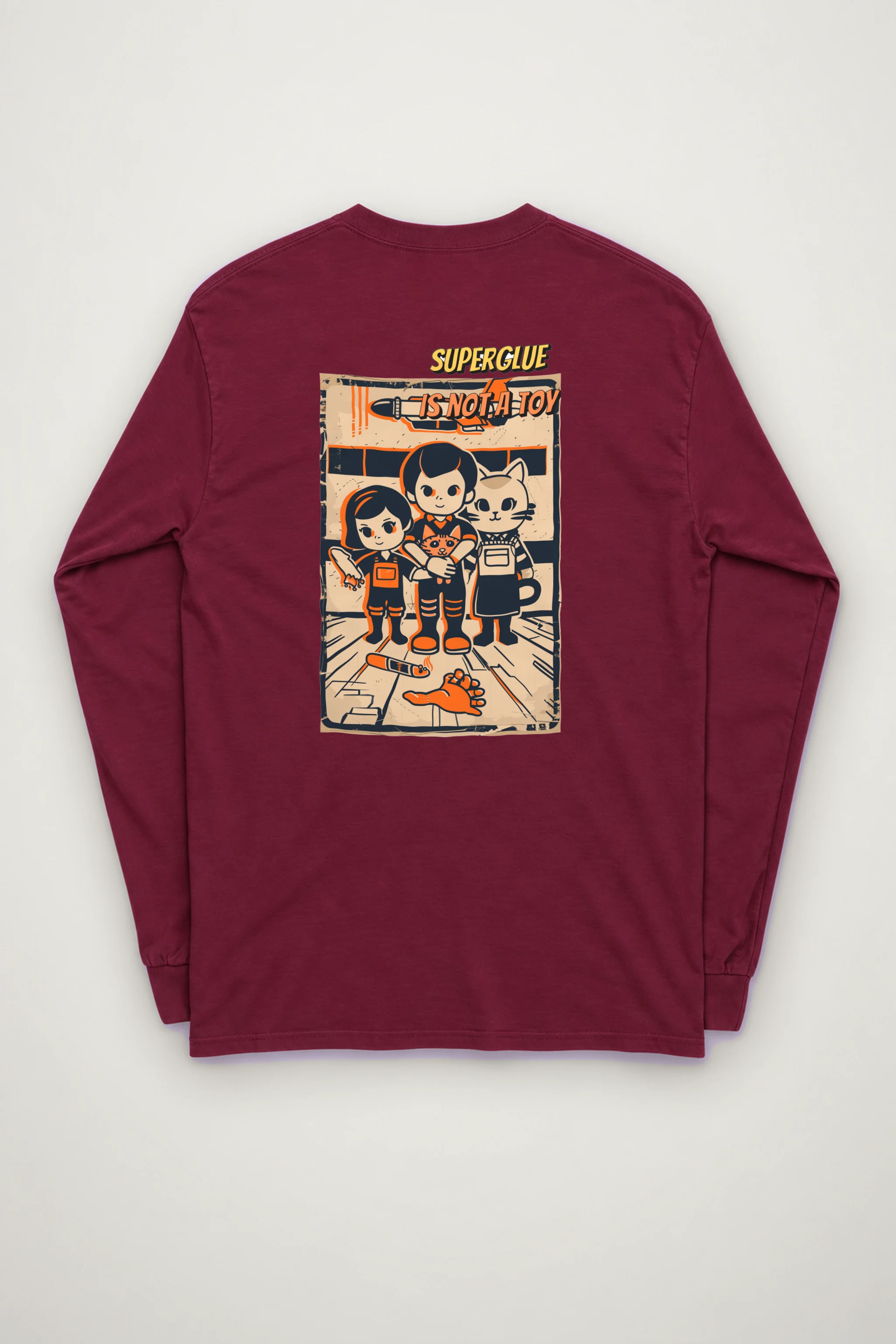 "Superglue Is Not A Toy" Unisex Longsleeve T-shirt