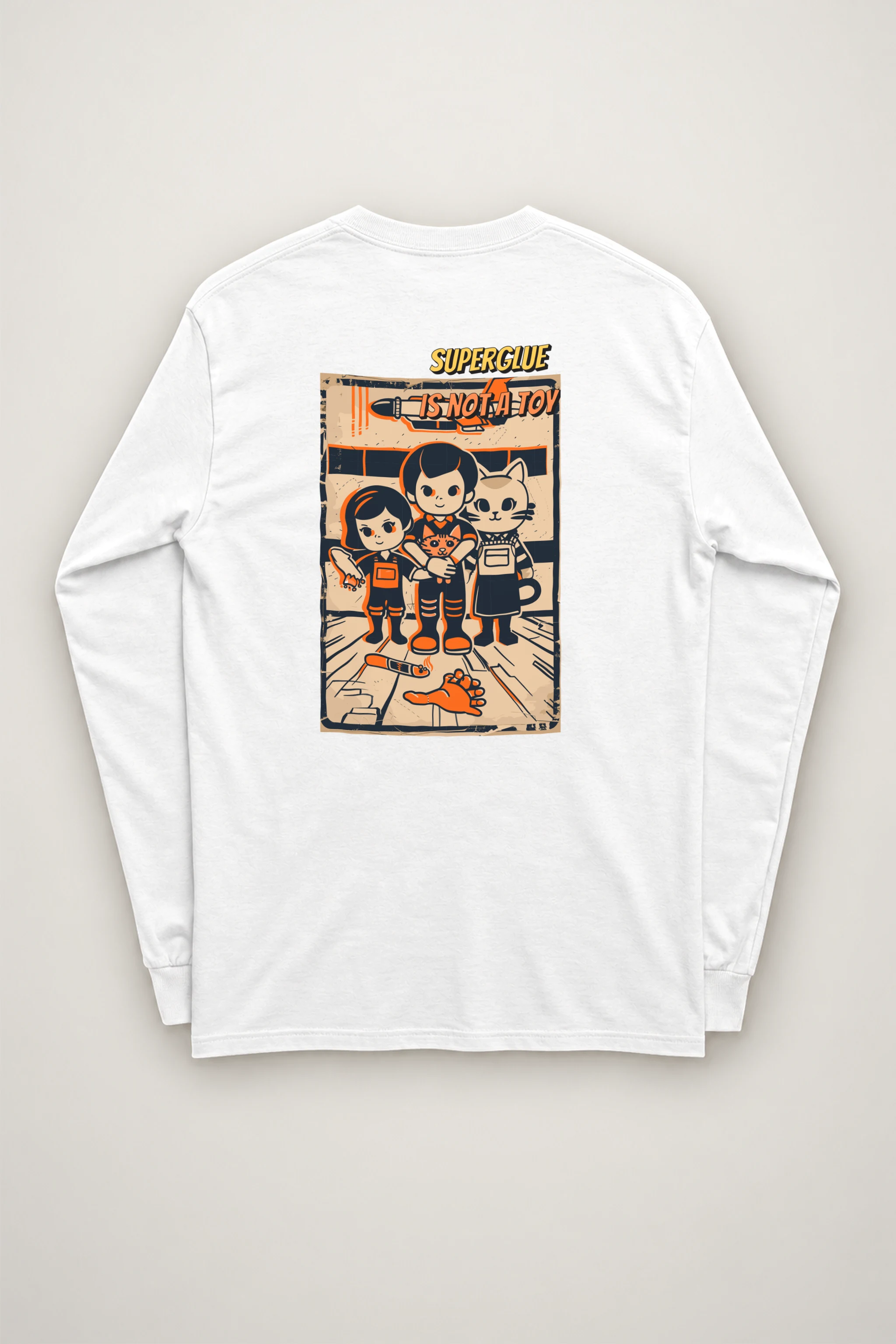 "Superglue Is Not A Toy" Unisex Longsleeve T-shirt