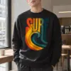 "Surf Break" Heavy Blend Unisex Crewneck Sweatshirt | Gildan 18000