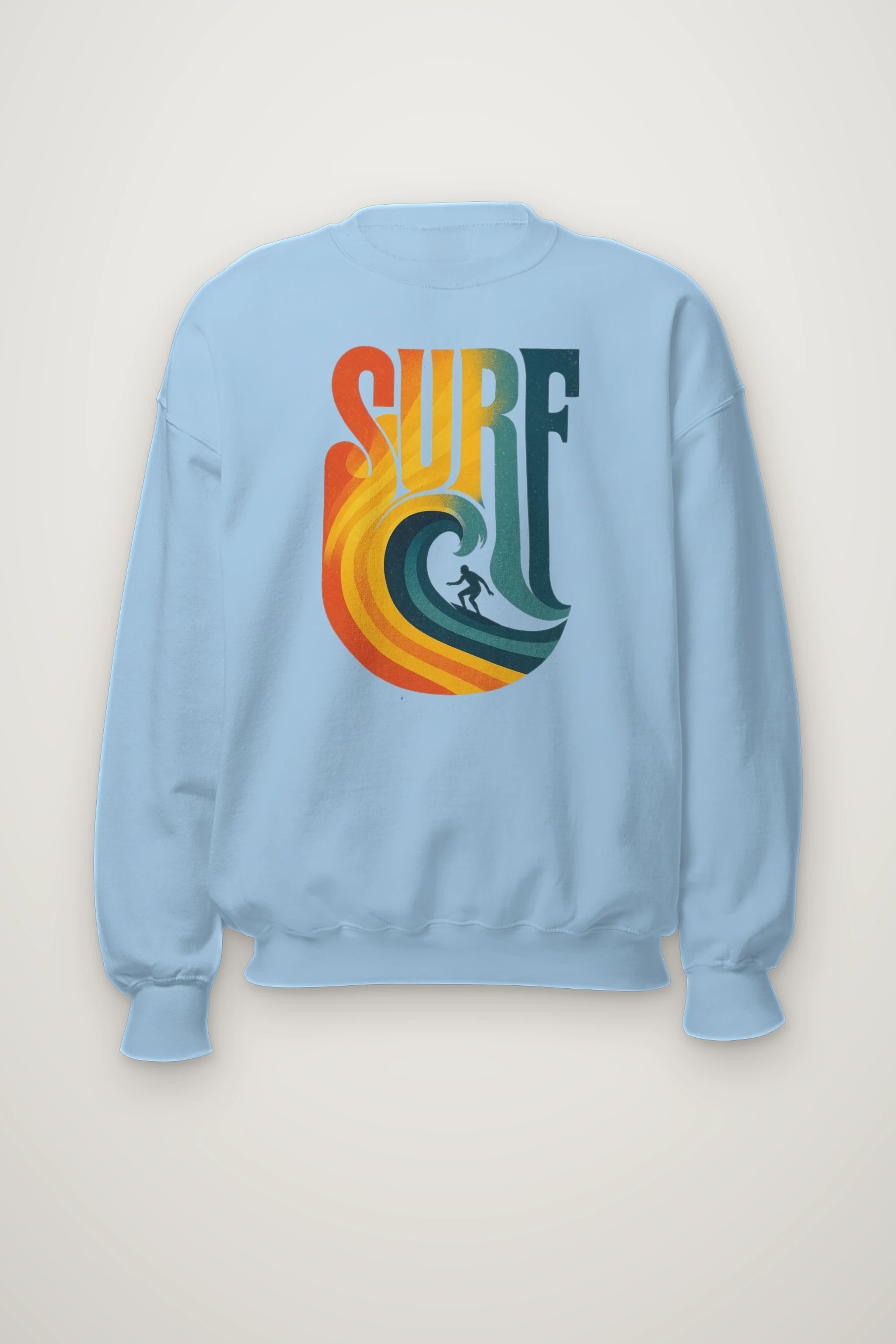 "Surf Break" Heavy Blend Unisex Crewneck Sweatshirt