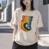 "Surf Break" Heavyweight Unisex Crewneck T-shirt | Gildan 5000