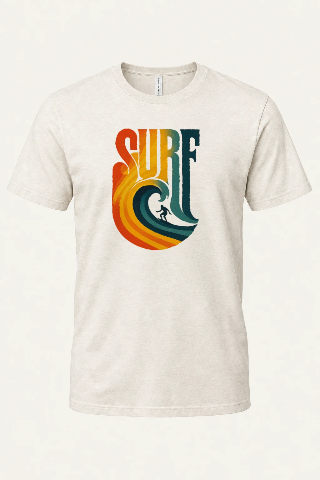 "Surf Break" Heavyweight Unisex Crewneck T-shirt | Gildan 5000