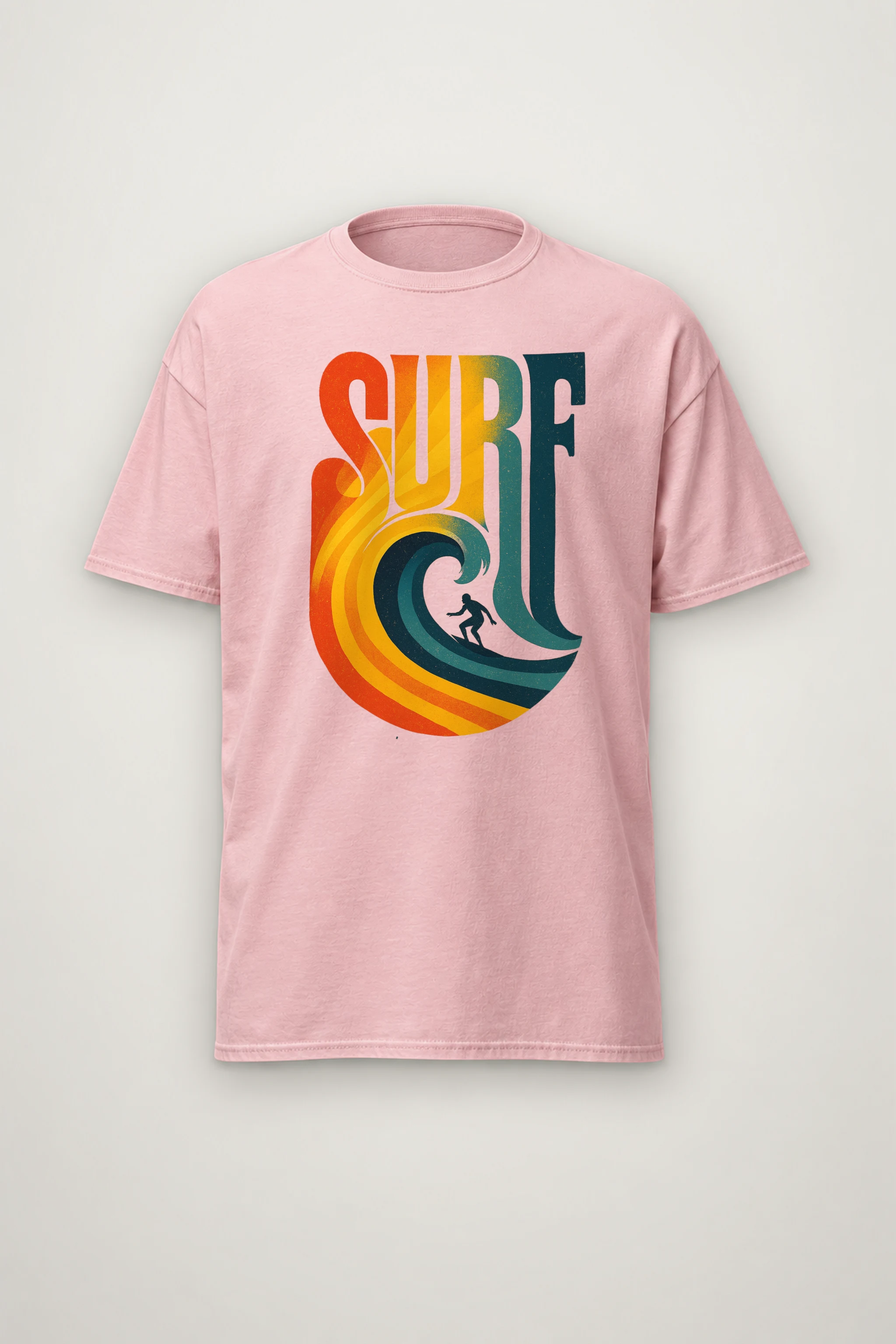 "Surf Break" Heavyweight Unisex Crewneck T-shirt