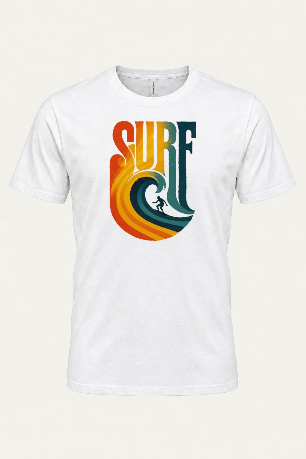 "Surf Break" Heavyweight Unisex Crewneck T-shirt | Gildan 5000