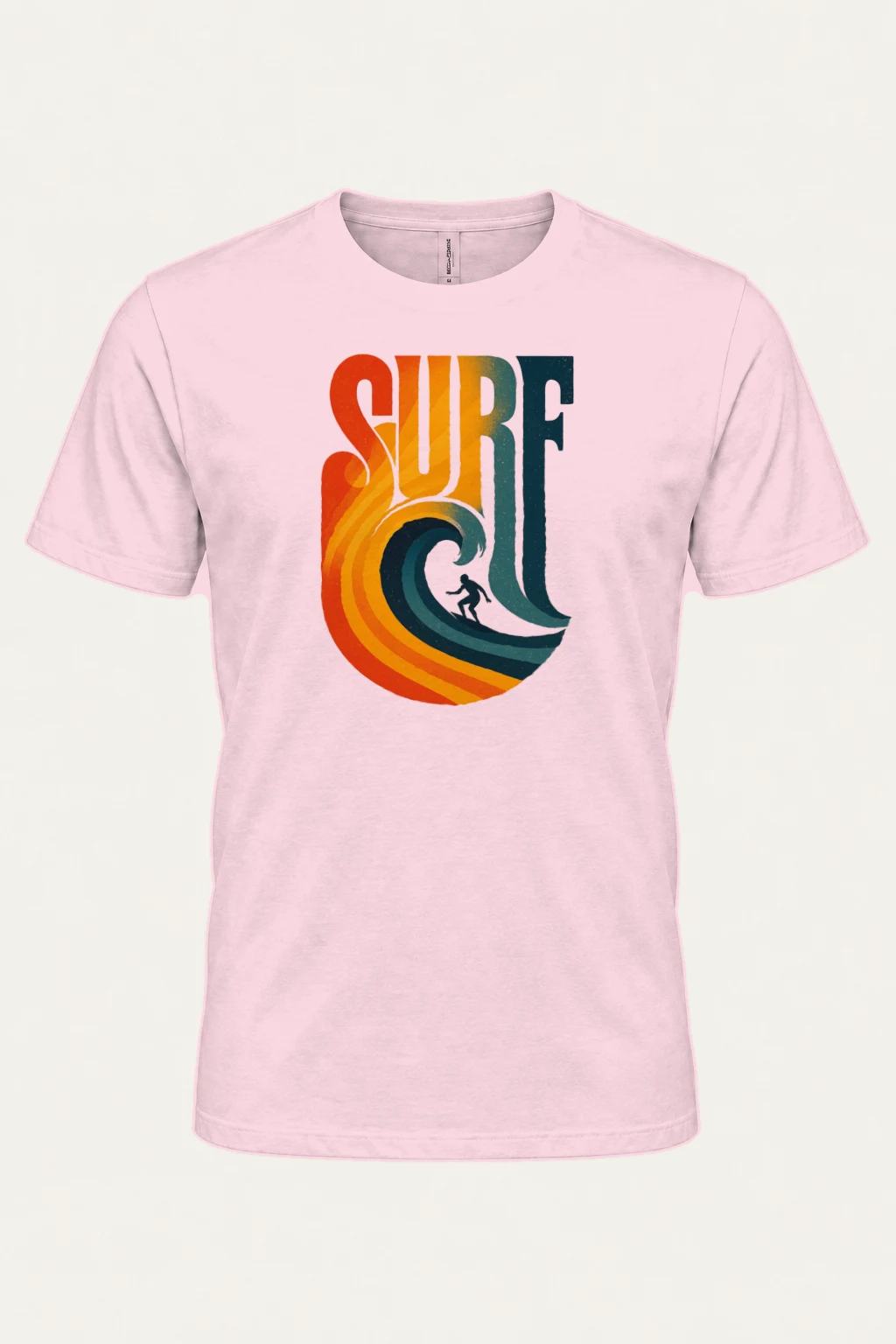 "Surf Break" Heavyweight Unisex Crewneck T-shirt | Gildan 5000