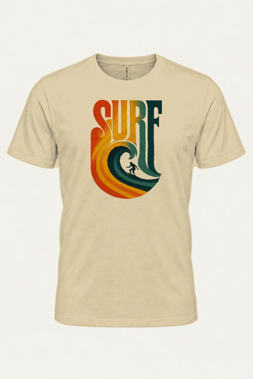 "Surf Break" Heavyweight Unisex Crewneck T-shirt | Gildan 5000