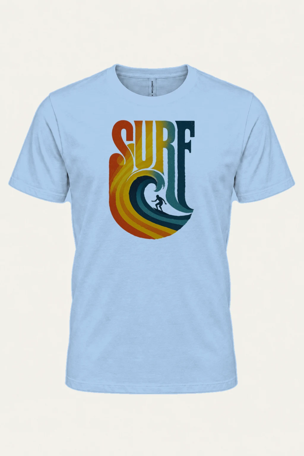 "Surf Break" Heavyweight Unisex Crewneck T-shirt | Gildan 5000