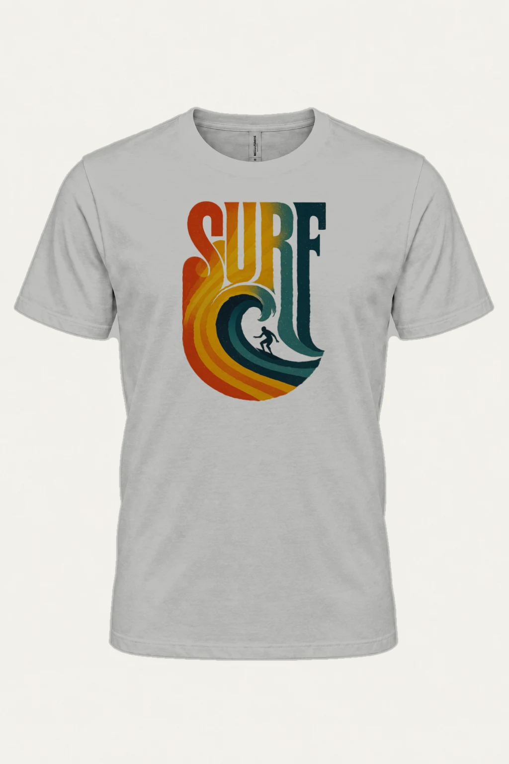 "Surf Break" Heavyweight Unisex Crewneck T-shirt | Gildan 5000