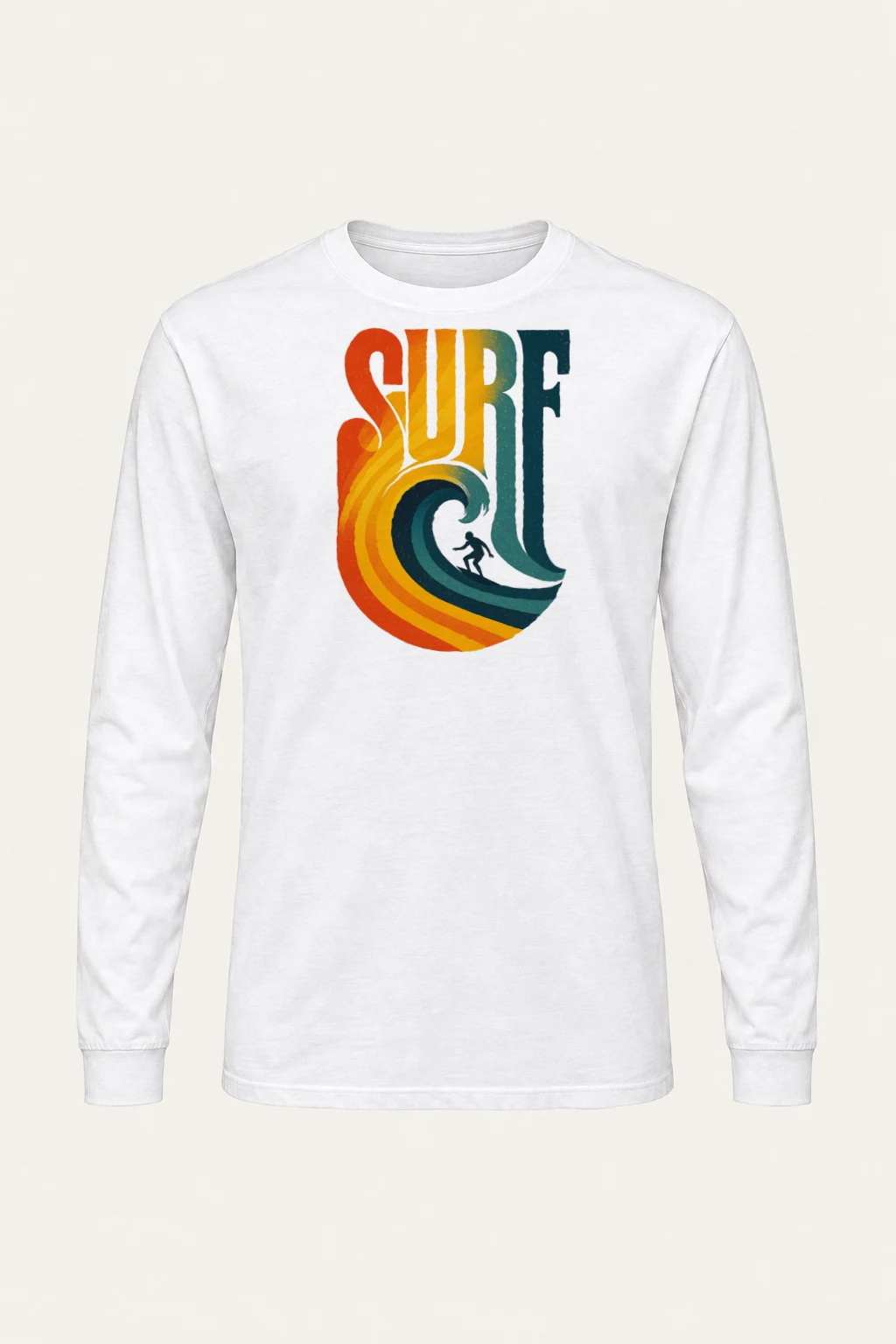 "Surf Break Poster" Unisex Longsleeve T-shirt | Gildan 2400