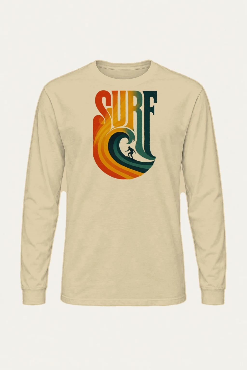 "Surf Break Poster" Unisex Longsleeve T-shirt | Gildan 2400