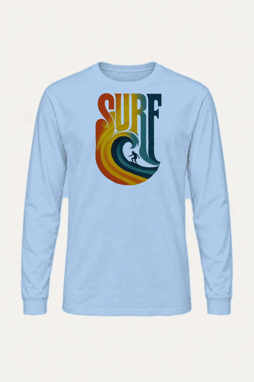 "Surf Break Poster" Unisex Longsleeve T-shirt | Gildan 2400
