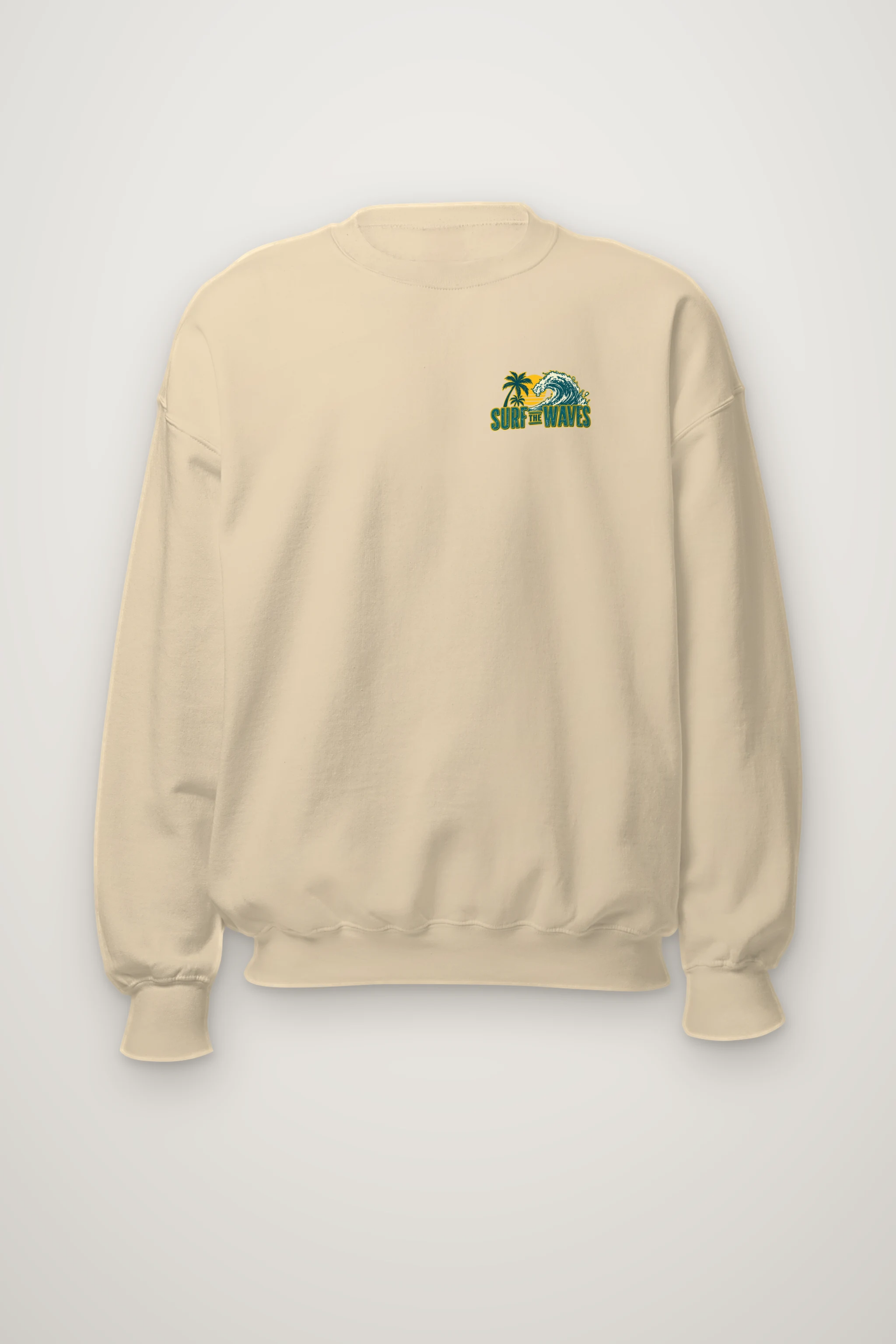 "Surf The Waves" Heavy Blend Unisex Crewneck Sweatshirt