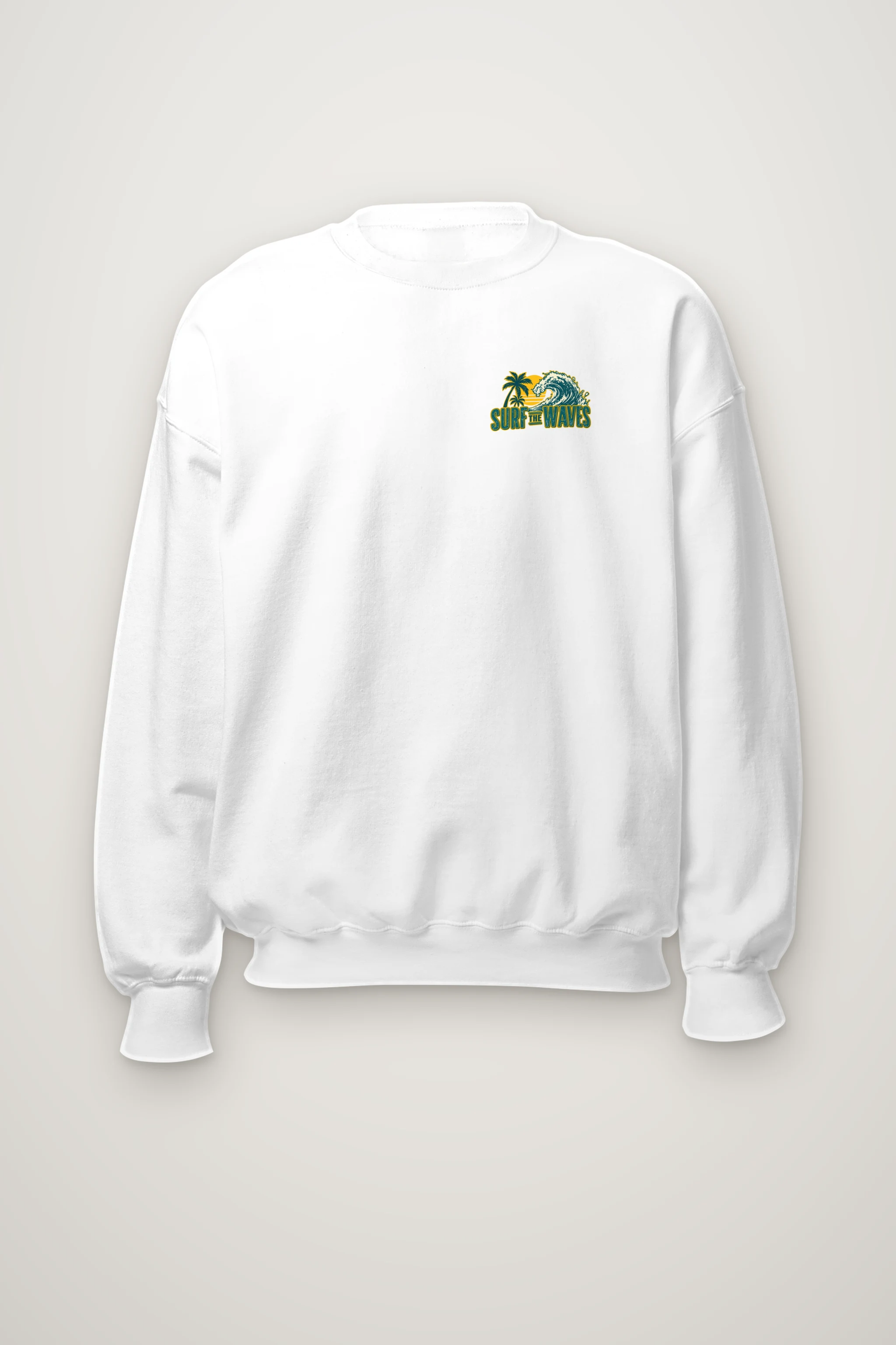 "Surf The Waves" Heavy Blend Unisex Crewneck Sweatshirt