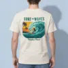 "Surf The Waves" Heavyweight Unisex Crewneck T-shirt