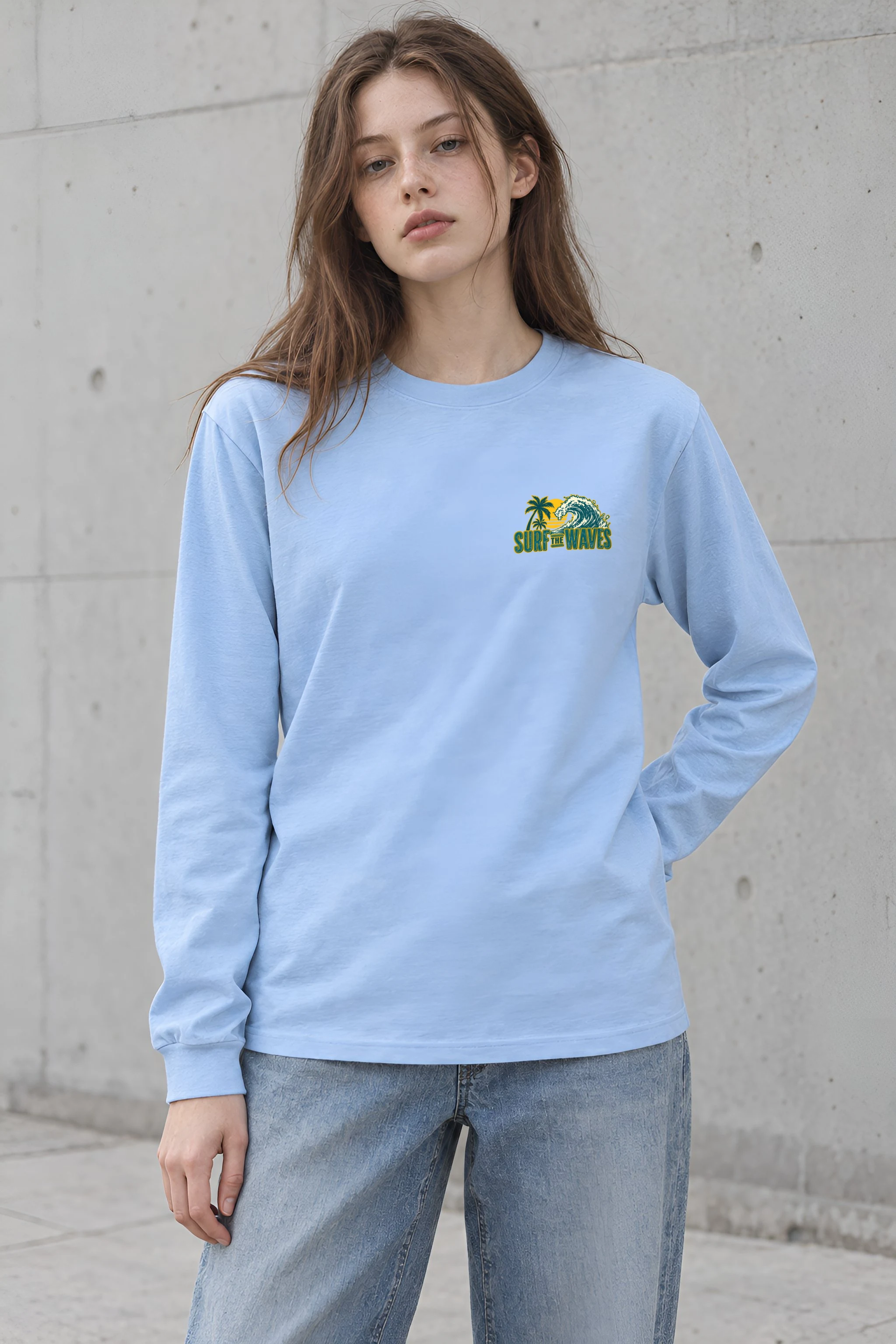 "Surf The Waves" Unisex Longsleeve T-shirt