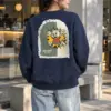 "Surprise Cat Hero" Heavy Blend Unisex Crewneck Sweatshirt | Gildan 18000