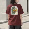 "Surprise Retro Cat" Heavyweight Unisex Crewneck T-shirt | Gildan 5000